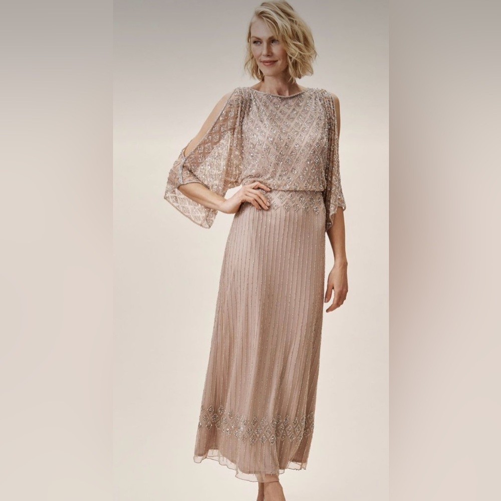 COPY - Women's formal dress & evening wear sequence and beaded gown.